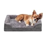 YPDOPORA Orthopädische Hundebetten Für Kleine, Mittelgroße Und Große Hunde, Waschbares Hundebett Aus Eierkartonschaum Mit Abnehmbarem, Waschbarem Bezug Und Wasserdichtem Innenfutter,M