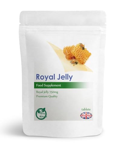 Royal Jelly 750mg Tablets - Immune System, Skin Health (Pack of 180)