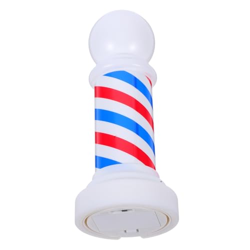 FUTUREORYY Letrero Luminoso para Barbería con Poste de Blanca y Azul Decoración Resistente y Duradera para Salón Fácil Instalación para Equipos de Barbero