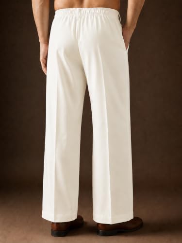 Image of Amazon Brand - INKAST Men Relaxed Fit Korean Pant | Formal Trousers | Straight Fit | Easy Wash | Office Wear