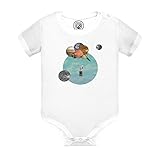 Fabulous Body Bébé Manche Courte Blanc Planete Ballons Enfant Collage Art Surréalisme