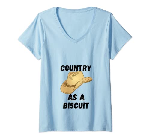 Womens Country Design for Rednecks, Cowboys and Farmers V-Neck T-Shirt