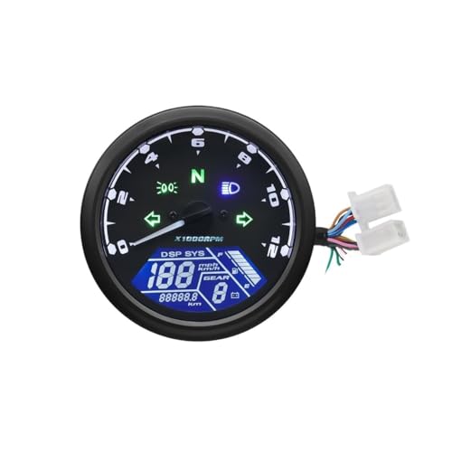 Compteur de vitesse moto universel 12000 RPM numérique pour moteurs 1 à 4 cylindres
