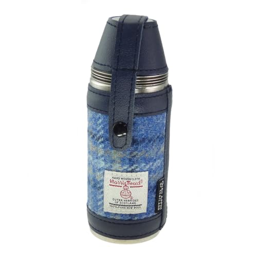 Glen Appin of Scotland Harris Tweed Hunting Flask HF3500 (Farbe 129 Hellblau)