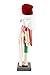 Clever Creations Surfing Santa 10 Inch Traditional Wooden Nutcracker, Festive Christmas Décor for Shelves and Tables