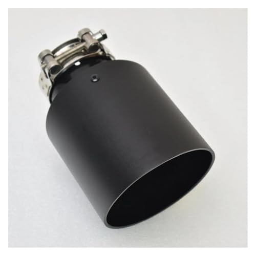 Silencieux d'échappement de voiture 51mm 105mm en acier inoxydable embout de pot de rechange noir