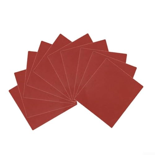 Lot de 10 feuilles de papier abrasif en oxyde d'alumine pour ponçage du bois, du métal, du polissage de meubles automobiles, finition de meubles automobiles,...