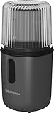 Grundig - CM 7460 Kaffeemühle - 55g Kapazität - 180 Watt Motor, Schlagmahlwerk, 4-fach Edelstahlmesser - Edelstahl-Mahlschale, Kompaktes Design, Ein-Hand-Bedienung - Grau/Schwarz