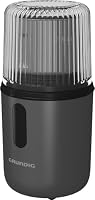 Grundig - CM 7460 Kaffeemühle - 55g Kapazität - 180 Watt Motor, Schlagmahlwerk, 4-fach Edelstahlmesser - Edelstahl-Mahlschale, Kompaktes Design, Ein-Hand-Bedienung - Grau/Schwarz – Ansicht 1