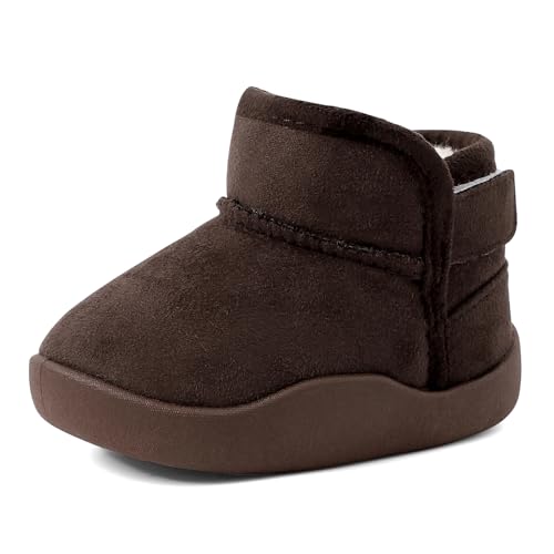 Kids Snow Boots Girls Boys Winter Warm Shoes Fur Lined Lightweight Fashion Ankle Boots for Toddler/Little Kid