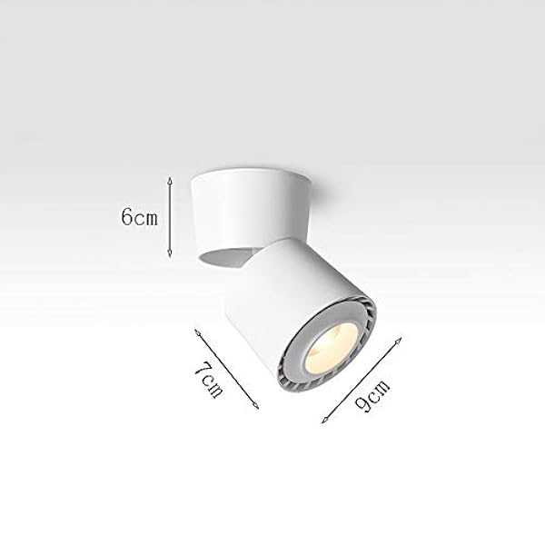 OKLUCK Ultrafino Focos montados en la pared LED Spotlight de pared de techo plegable 1 2W COB Ropa de lámpara de techo tienda de la sala de pared de la pared de la pared del dormitorio del dormitorio