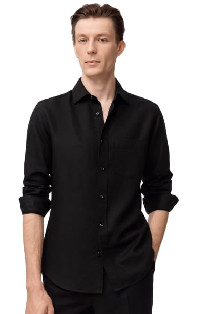 Image of Men Cotton Blend Full Sleeve Shirt Stylish Casual & Formal Wear Comfortable Regular Fit Office Shirt | Durable Everyday Wear for Men in Multiple Sizes & Colors