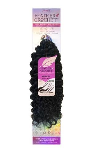 Amazon.com : Janet Collection Human Hair Crochet Braids Feather