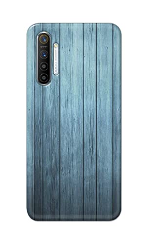Image of Printed Hard Back Cover Case for Realme XT | Realme X2 | Oppo K5 Back Cover (Wooden Blue) -702