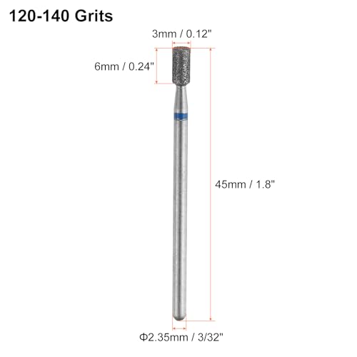 HARFINGTON 6 piezas brocas de diamante 3mm para fresado miniatura 2