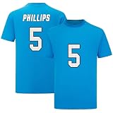 Shxinet Jaelan Phillips T-Shirt Blue Mens Football Stitched T-Shirt