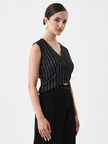 Image of RAREISM Fitted Striped TOP