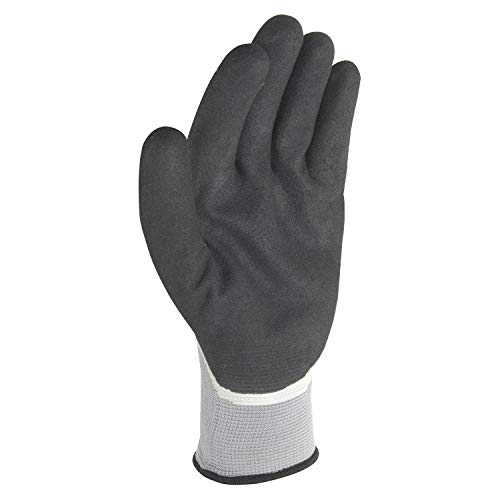 Waterproof Work Gloves With Latex Double Coating, Medium (Wells Lamont 568),568M,Gray And Black #TOP1