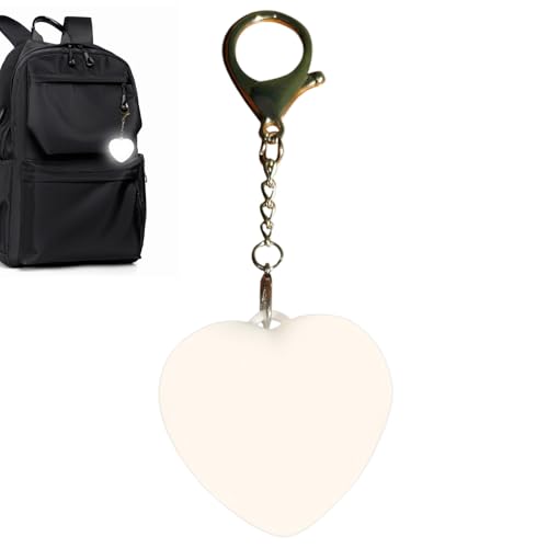 Lámpara de bolso – 4000 mcd portátil pilotada bolsa luz, lámpara con sensor en forma de corazón, iluminación táctil romántica brillante antirreflejos recargable por USB | Iluminación de fácil acceso