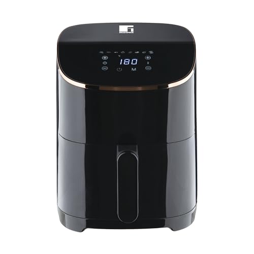 Freidora de aire de 1000W y 4,8L, Temporizador ajustable con alarma y revestimiento antiadherente Bergner