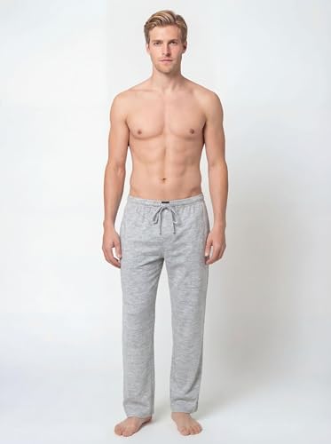 Image of Andrew Scott Men's Cotton Lounge Pants | Sleep Pajama Bottoms| Multi Packs | Drawstring & Pockets