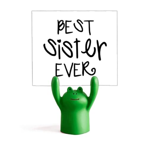 Porte-mémo grenouille Best Sister Faly Love Bless parfait pour le bureau