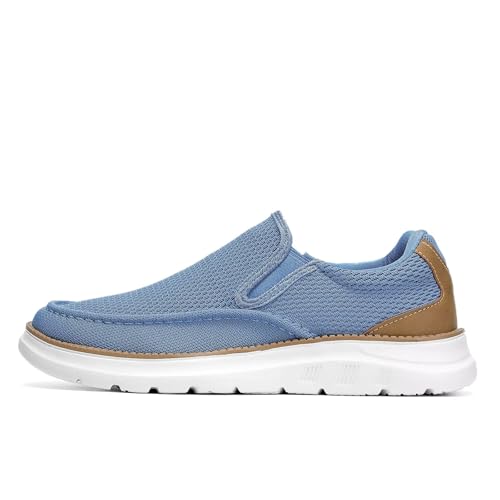 Image of Men's Walking Boat Shoes Slip On Casual Loafers Non Slip Comfortable Lightweight Work Driving Shoes