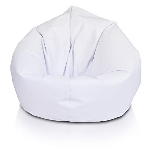 Ecopuf: Puf Puf Blanco tamaño M   Sentarse