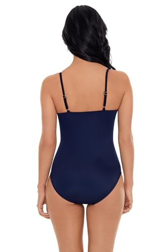 MagicSuit Women's Swimwear Solid Isabel Tummy Control Ruffle Front Soft Cup One Piece Swimsuit3