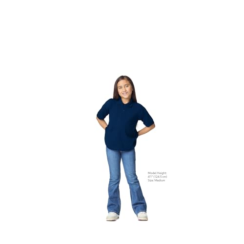 Image of Gildan Kids' DryBlend Short Sleeve Polo, Style G8800b, 3-Pack
