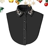 Collar de desmontable - Accesorio de joyas falsas, collar elegante para disfraces navideños, pieza femenina extraíble | Collar falso para mujeres, niñas, trabajo, casa, viajes, fiestas