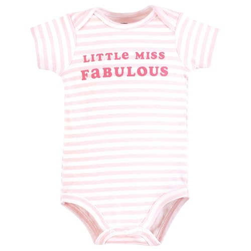 Hudson Baby Infant Girl Cotton Bodysuits, Wonderful Floral, 18-24 Months