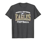 Georgia Southern University Eagles Football T-Shirt, Men, Dark Heather Grey, X-Large