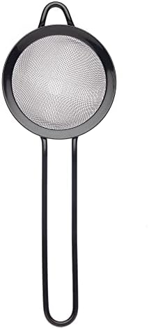 Barfly Fine Mesh Strainer, 3 1/2" Diam. Bowl, Gun Metal Black