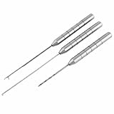 AJKQNMA KÖdernadel Angeln, Angelgerät Köder Nadel, Aluminiumlegierung Angelköder Nadel Set Fisch Drill Tackle Köder Rig Werkzeug für die Herstellung von Rigs
