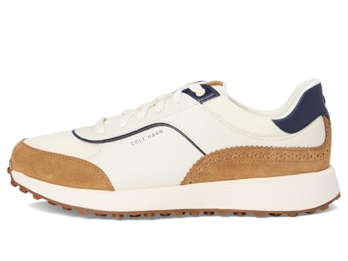 Cole Haan Cole Haan Women's Grand Crosscourt Hallet Runners, Ivory/Golden Honey Suede/Midnight Moon, 8.5-C US