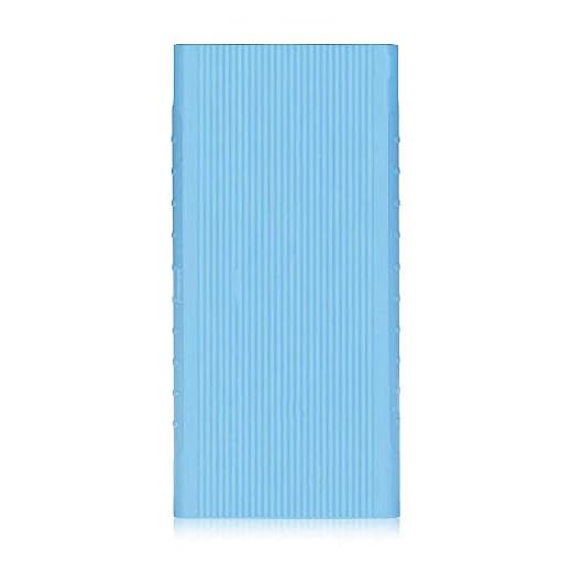 Silicon Soft Cover Protective Case TPU for Xiaomi MI Powerbank 2i 10000 mAh Blue Cover