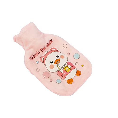 Image of Small Hot Water Bag with Soft Cover for Pain Relief, Neck, Shoulder Pain and Hand, Feet Warmer, Menstrual Cramps, Hot and Cold Therapy Leak Proof Pad (20 x 12.5 cm), 350ml (Mint Green)