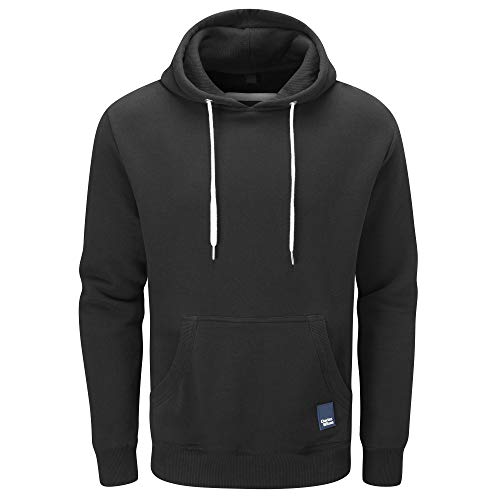 Charles Wilson Peso Medio sobre La Cabeza Sudadera con Capucha para Hombre (M, Black (0920))