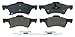 Wagner QuickStop ZX857 Semi-Metallic Disc Pad Set Includes Pad Installation Hardware, Front