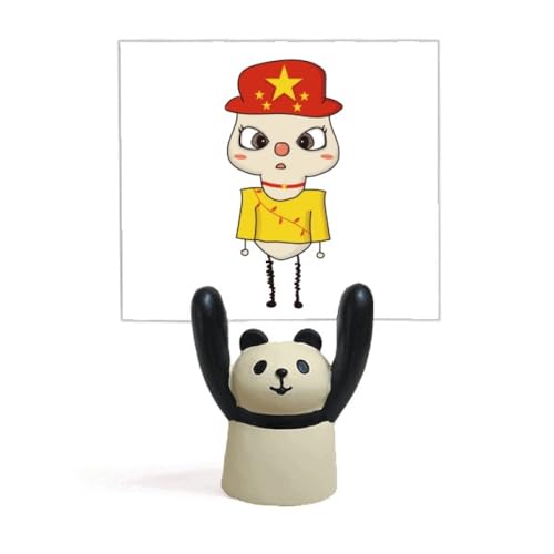 Porte-mémo panda d'Asie Mandarine UU avec drapeau de la Chine pour bureau