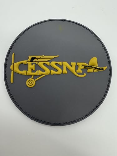 Parche de PVC Cessna 1950-70 con gancho y lazo 3 pulgadas miniatura 2