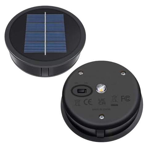 AA 600mAh Solar Lights Replacement Top, Solar Panel for Outdoor Solar Lanterns or DIY Solar Lights Cover