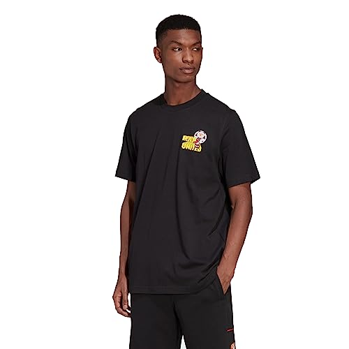 adidas Originals Men's Manchester United Graphic T-Shirt Black, Small