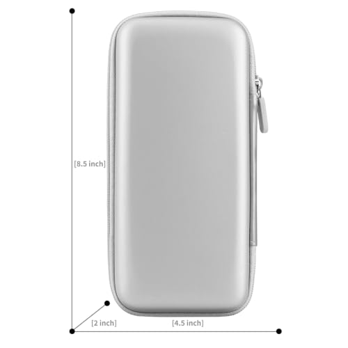 Image of iMangoo Travel Essential Electronics Organizer Charger Case Carrying Pouch | 8.5x4.5x2 inch Power Bank Tech Accessories Protective Storage Shockproof Portable Purse Men Women School Office Trips Must Have