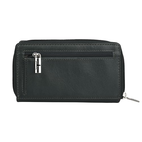 Image of URBAN FOREST Stella Aniline Green Leather Wallet for Women