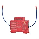 Dispositivo automatico di estinzione antincendio 170C attivazione termica per armadi elettrici, sistema di soppressione doppio ugello con montaggio su guida DIN, kit di sicurezza rosso 30G (40G)