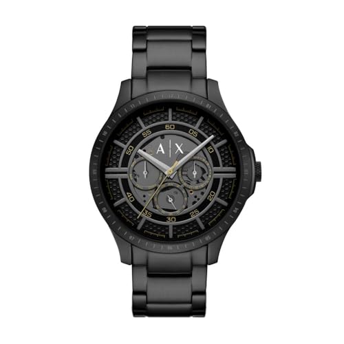 Image of Armani Exchange Analog Black Dial Men's Stainless Steel Watch-AX2460