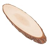 Idéal pour les mariages : pour une décoration de mariage champêtre, rehaussant l’atmosphère romantique et chaleureuse de l’événement, ornements en rondelles de bois, assiette en bois pour décorations