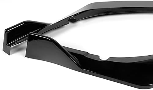 Stay-Tuned, 9PCS ABS STP-Style Front Bumper Lip Spoiler Body Kit + Universal 86" x 4" Side Skirts, Compatible with 2021-2024 Toyota Camry SE XSE Model Only, Exterior Accessory (Painted Black)